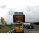 Amber Color  Mobile Variable Message Signs Warning Information With GPS Function