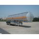 46000L Aluminum Alloy 3 Axles Diesel Oil Tank Trailer , Light Gasoline Trailer