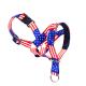 American Flag Pattern Bark Lover Adjustable Harness with For Dogs and Cats Daily Training