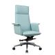 Customized Exclusive Modern Leather Blue Swivel Desk Chair