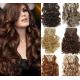 100% Unprocessed Brown Clip In Hair Extension Real Indian Virgin Hair