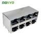 Multiport RJ45 Socket With Shielded Data Communication Interface