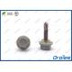 304/316/410 Stainless Plastic Coating Hex Washer Head Self Drilling Tek Screw w/ Nylon Sealing Washer