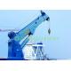 7t 10m Offshore Marine Telescopic Boom Crane Industry Use 0~15m / Min Hoisting Speed