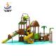 Anti Fade Kids Playground Slide Galvanized Pipe Kids Outdoor Play Slide