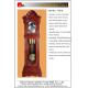 China top quality luxurious grandfather floor clock with German Hermle 8 12-rod cable driven driven mechanism movement