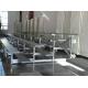 Silver color Tennis Court Portable Outdoor Bleachers 300mm Step Height