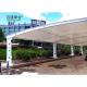 PVDF PTFE Tensile Membrane Fabric Large Steel Frame Automatic Awning for 3 Cars Parking