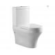 28-3/10 L Ceramic One Piece Toilet Elongated Bowl Commode Siphonic Flush