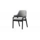 Streamlined Minimalist Solid Wood Dining Chairs With Arms
