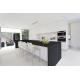 20mm High Gloss Island Kitchen Cabinets Units With Island Grey Carcase