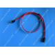 Red 18 Inch Custom SATA Data Cables SATA III 6.0 Gbps For Blue Ray DVD CD Drives