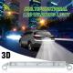 Red White 3D Lens Car Reverse Off Road led work light 12V 15W Super Slim Tail