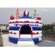 0.55mm PVC Tarpaulin Funny jumping castles  / Adult  Amusement Equipment