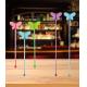 Acrylic Colorful Art Butterfly Bar  Drink Stirrers Custom Plastic Bar Tools