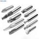 1/2 Shank Tapered End Mills 4 Overall Length 2-1/2 Flute Length