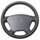 Mercedes Benz W163 Hand Stitched Steering Wheel Cover with Black Artificial Leather