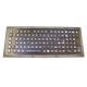 Rugged 102 Keys Panel Mount Keyboard / Laptop Industrial Keyboard In Metal