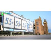 P8 P6  Transparent Flexible LED Display Wall Building Fixed Operating Long Time