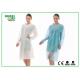 Nonwoven PP MP TVK Lab Coats Disposable With Shirt Collar