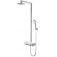 luxury one key open shower sets round top Shower with hand shower water outlet aluminum alloy platform AT-P005