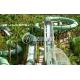 Holiday Resort Fiberglass Slide Water Park / Water Roller Coaster for Summer Entertainment 21m