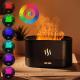 180ML Colorful Changeable USB Flame Effect Humidifier Essential Oil Fire Simulation Smart Mute Aroma Diffuser With RGB light
