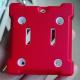 Red Color Custom Injection Moulds Durable For High Precision Overmolding Parts