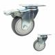 100mm 198lbs Capacity Soft Rubber Caster Wheels With Covers