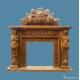 Marble Fireplace Mantel Surround Statue Carved Indoor Use