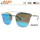 2017 new fashion sunglasses with metal frame and mirror lens,suitable for men and women