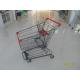 ROHS / UKAS Standard 60 Litre Supermarket Shopping Trolly With Anti UV Plastic