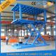 Stacker Car Parking System with Anti Skid Checkered Plate Double Platform