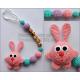 Nursing necklace with teething toy, Teething necklace