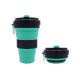 Portable Reusable Silicone Collapsible Coffee Cup 550ml