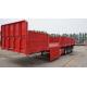 Tri - Axles 40 ton Dropside Flatbed Semi Trailer for carrying 20ft 40ft Container