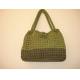  Bag Green Crochet beautiful women Flower bag handbag tote purse handmade bag