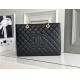 Large Chanel Lychee Leather Caviar Grand Shopping Tote GST Bag
