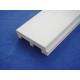 Decorative White Plastic Skirting Board , Mothproof PVC Baseboards 126mm * 32mm