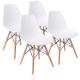 Modern Style Nordic Dining Chairs Shell Lounge Plastic Chair For Kitchen Bedroom Living Room