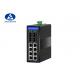 DC 9-56V 8 Port Gigabit Ethernet Switch 4x100/1000Base X SFP 8xPoE
