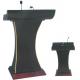 Solid Wooden Base Hotel Display Stand Standing Podium Desk MDF Body