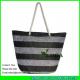 LUDA cheap black bags rope handles  paper clotch beach straw handbags