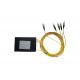 2.0mm Cable 1260nm Fiber Optic PLC Splitter 1x4 ABS Box Type