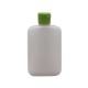 120ml HDPE Flat Square Cosmetic Bottle with Custom Color and Spiral Flip-Over Lid