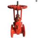 DIN rising stem PN16 resilient seal gate valve