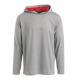 Grey Plain Woven Polyester95% Spandex5% Long Sleeve Hooded Shirts