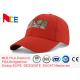 Awesome Adult Sports Dad Hats Red Blended Fabric Custom Patch Embroidery