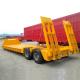 28 Tons Two Speed Landing Gear Low Bed Semi Trailer For Heavy Equipment Transportation