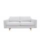 Fabric sofa pure sponge padded seats back to front connecting timber legs polyester fiber